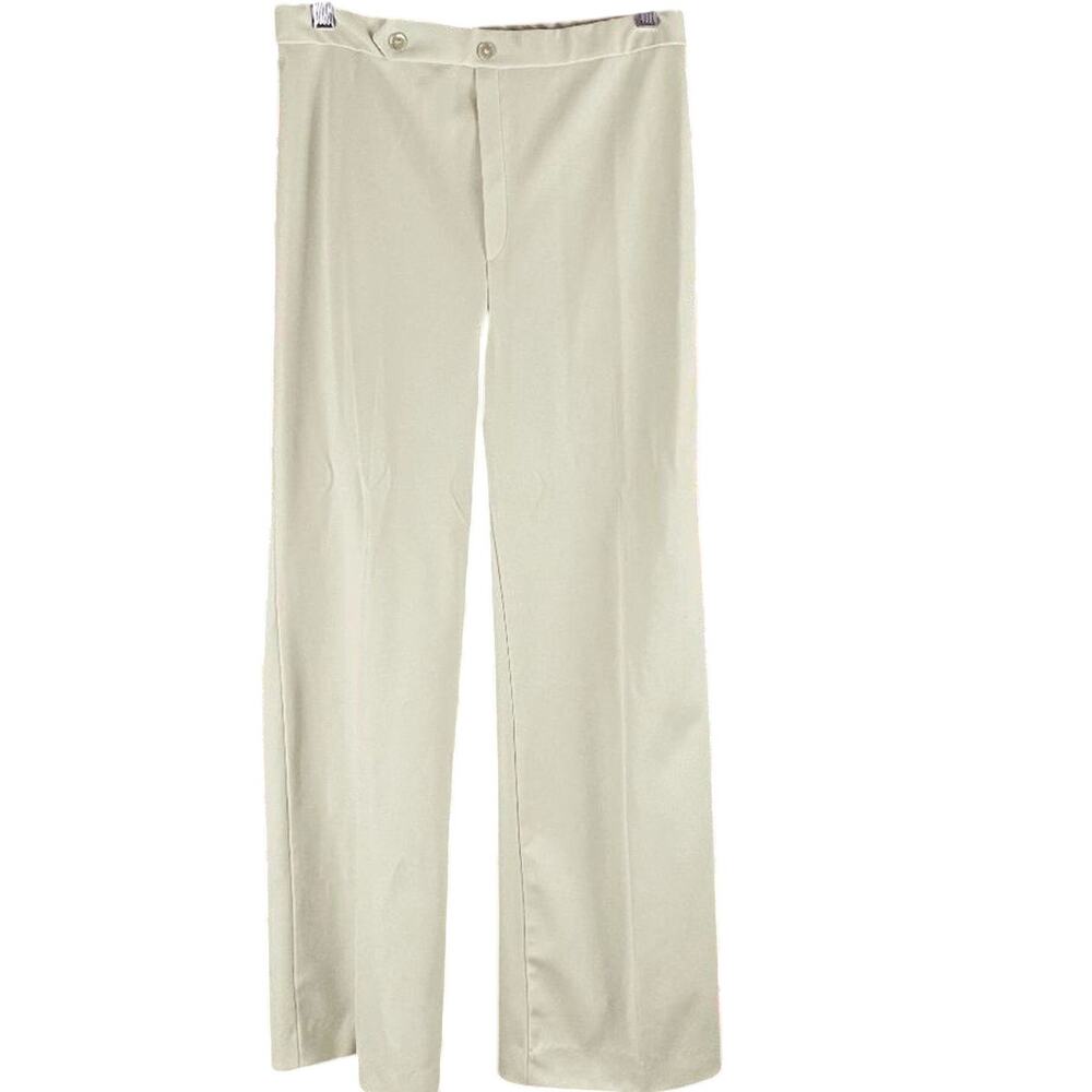 Vintage Jack Winter Double Knit Polyester Mint Green Pull On Pants Size 14P